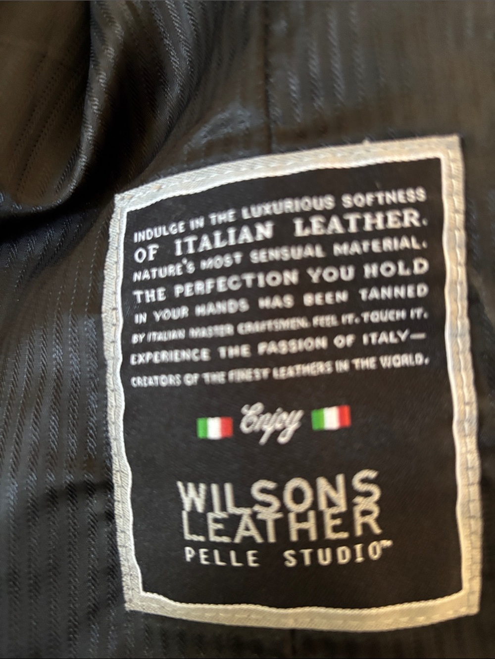 Wilsons Leather Black Label Pelle Studio Jacket - Black - Picture 8 of 11